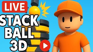 LIVE: Stack Ball 3D – Smashing Levels One by One! 💥 screenshot 5