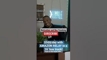 $500/day with AMAZON RELAY! #amazonrelay #boxtruckbusiness #shorts #motivation