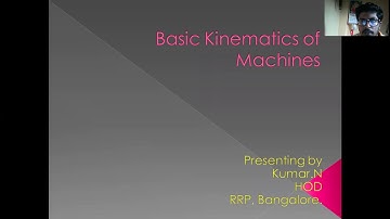 Basic kinematics of machines