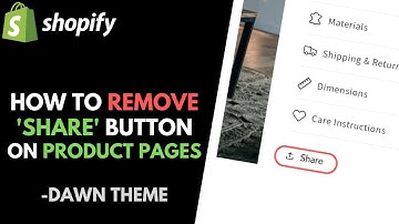 Shopify Dawn Theme: How to Remove 