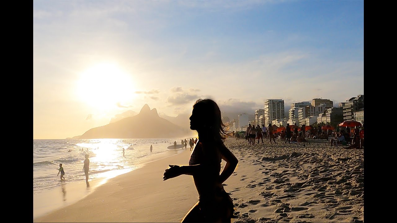 Carnaval Sunset walk at Ipanema, Rio de Janeiro