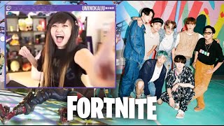 BTS Dynamite in Party Royale! BTS in Fortnite?!