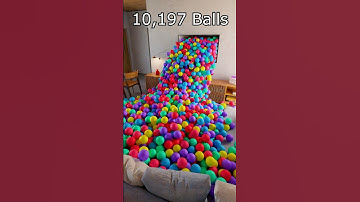 Living room filled with over 11k balls 🔥really intense blender simulation #blenderanimation