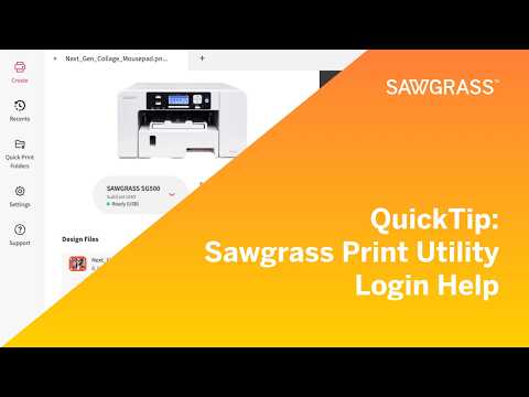 QuickTip: How to Fix Sawgrass Print Utility Login Issues