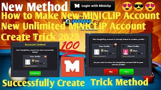 8 Ball Pool - How To Create Pure Miniclip I'd-Create Unlimited Miniclip Account 2023 😎100% W/T
