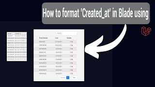 Format date column create at show on view blade using Laravel