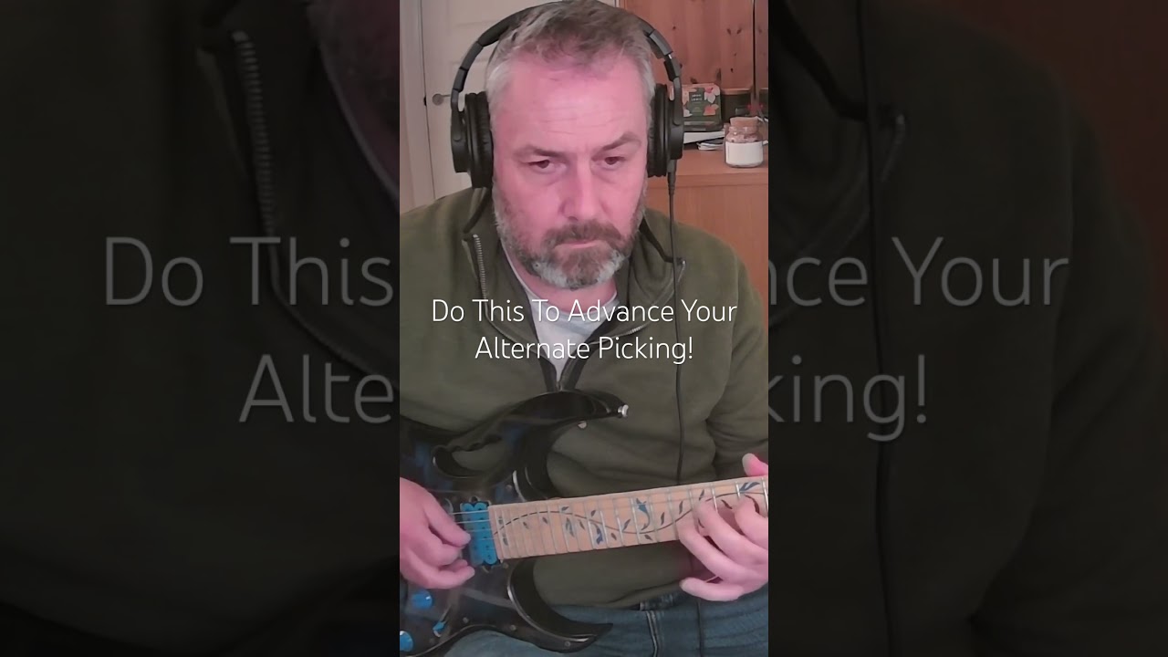 Do This To Advance Your Alternate Picking! #shorts #guitar #music #stevevai #ibanezjem