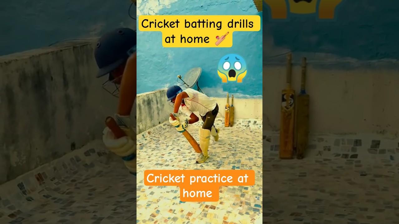 cricket drills // cricket practice at home 🏏 