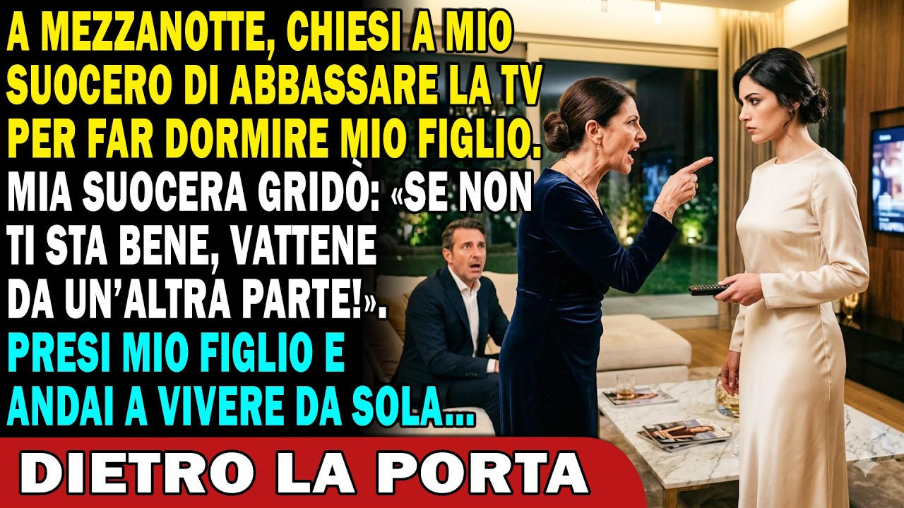 Quella notte avevo appena messo a letto mio figlio di sei mesi quando il televisore di mio suocero esplose a tutto volume. Scesi le scale e chiesi con calma: “Potrebbe abbassare il volume? Il...