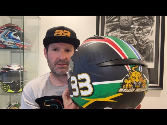 hjc brad binder helmet C10 BB33 LTD Blue/Green / XS It features an Advanced Polycarbonate Composite shell designed for a lightweight and superior fit Introducing the all-new Brad Binder