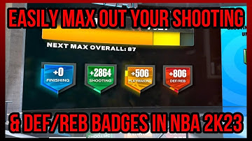 EASILY Get Shooting & Defense/Rebound Badges FAST in NBA 2k23! The BEST METHOD To Max Out Badges
