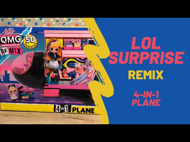 LOL Surprise OMG Remix 4-in-1 Plane Unboxing Toy Review