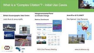 Complex Citations WG  Recommendations for handling Complex Citations