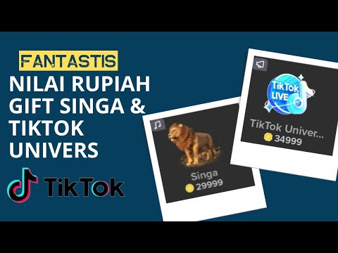 Ternyata Segini Nilai Rupiah Gift Singa di Tiktok | Pantes PoPo minta di sawer Gift Singa