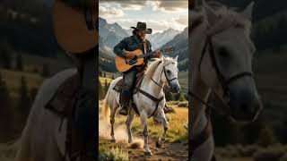 Cowboy Riding Horse While Playing Guitar 🤠🎸🔥