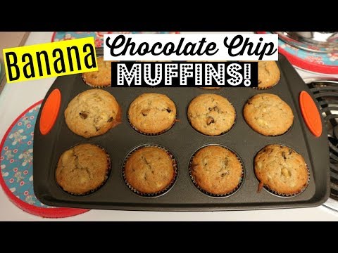 Easy Banana Chocolate Chip Muffins!