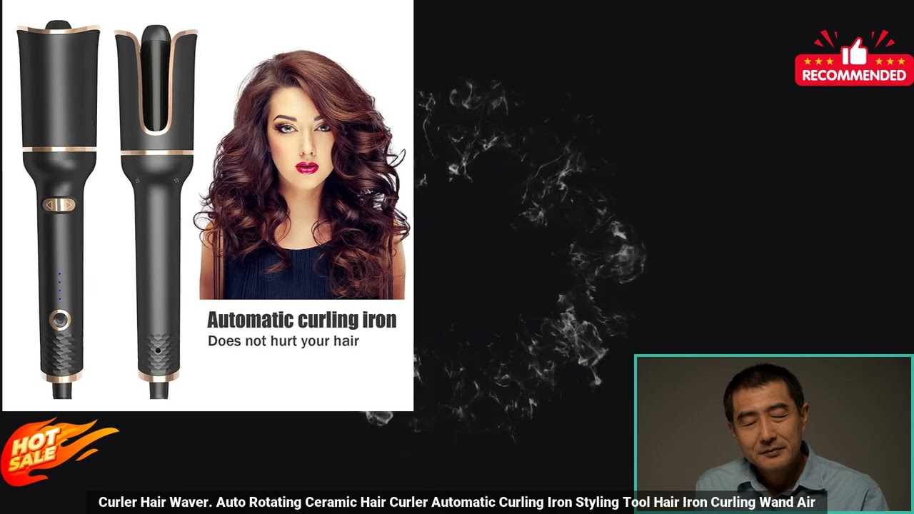 2255800985996145 Auto Rotating Ceramic Hair Curler Automatic Curling Iron Styling Tool