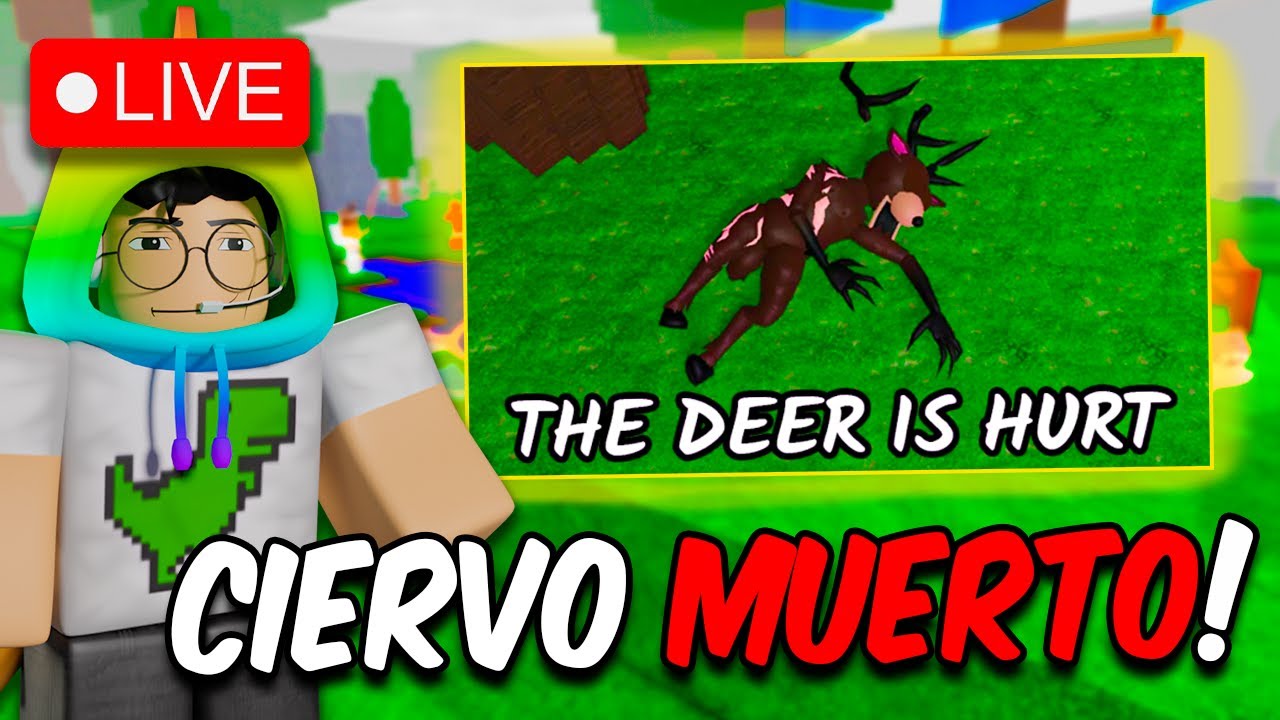 🔴SALVANDO al CIERVO HERIDO en 99 Noches en el Bosque (actualización) | ROBLOX
