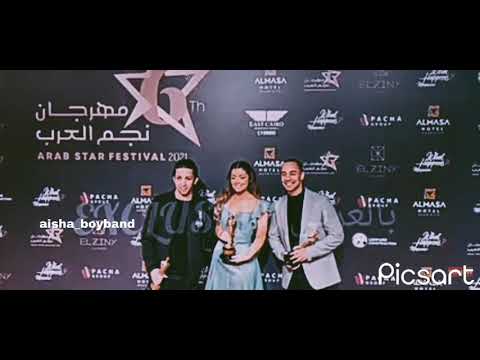 من تكريم هشام جمال و ليلى زاهر و عمرو وهبة من مهرجان نجم العرب