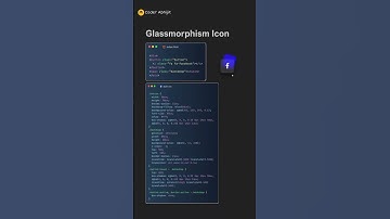 CSS Glassmorphism Icon #shots #shortvideo #html #css
