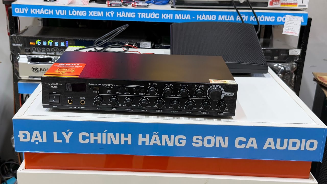 Amply thông báo Bosa UL150, công suất 150w với 4 phân vùng riêng biệt 