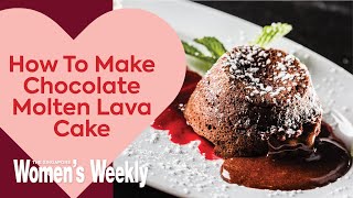 Valentine's day surprise:how to make chocolate molten lava cake