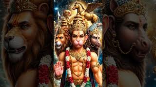 Narasimha, Garuda, Varaha - Panchmukhi Hanuman 🔥🙏 #hanumanpower #shorts #viral
