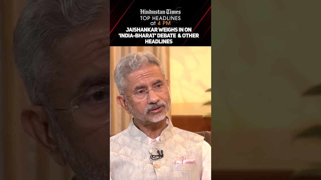 Jaishankar Weighs In On 'India-Bharat' Debate & Other Headlines | News Wrap @ 4 PM