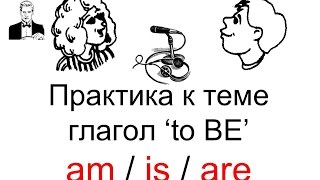 картинка: Глагол 'to be - am/is/are' Разговорная практика английского.