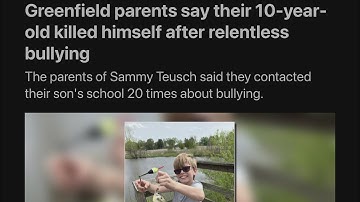A 10 year old bullied to death