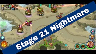 Stage 21 Nightmare level King of Defense Merge TD | Level 21 King of Defense Nightmare | Wukong Hero screenshot 4