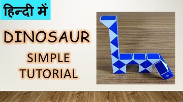 I Made a DINOSAUR From a SNAKE CUBE!TUTORIAL HINDI