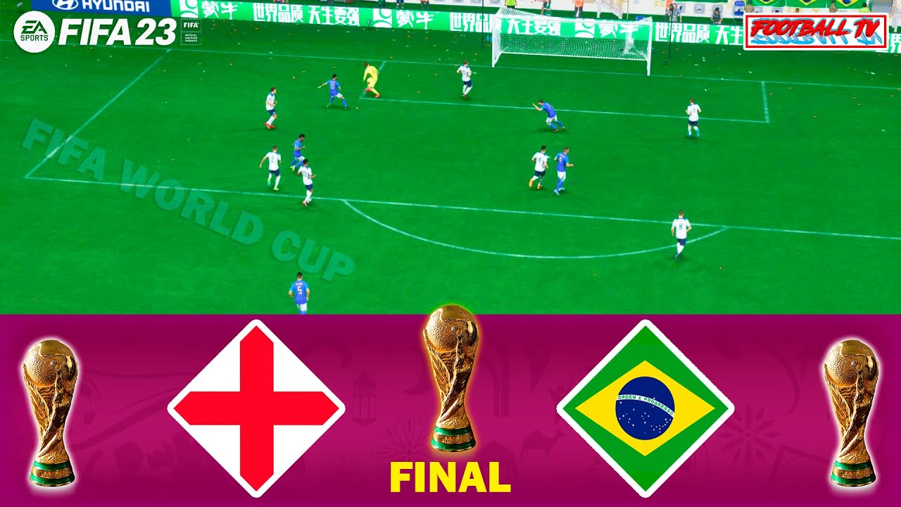 England vs Brazil - FIFA 23 World Cup Final - Kane vs Neymar - Next Gen Gameplay PC [4K]