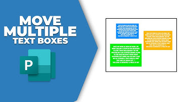 How to select and move multiple text boxes in Publisher