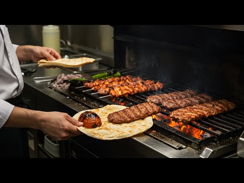 Street Food in Istanbul! Adana, Urfa & Shish Kebabs on Fire!