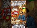It Took THIS Long to Make India’s Constitution 😳🇮🇳.#shorts #facts #unknownfacts #viralshorts
