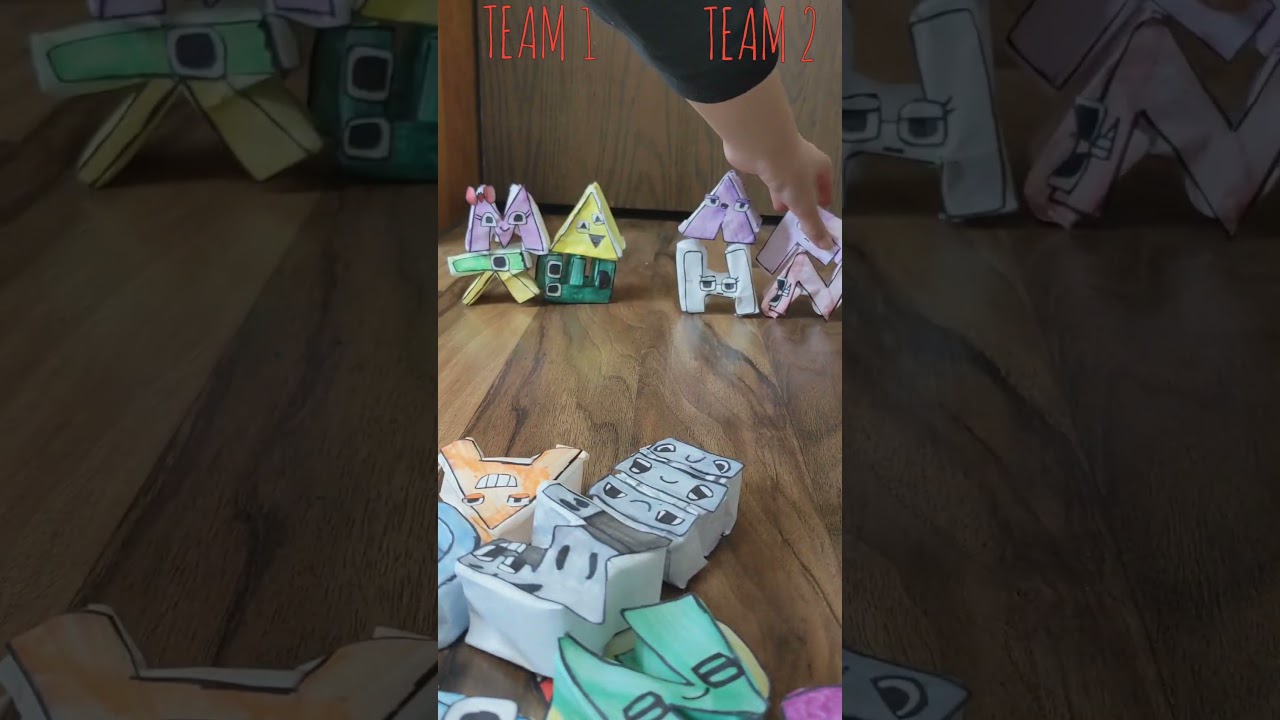 Will Team 1 or Team 2 WIN? GREEK Paper Alphabet Lore Competition