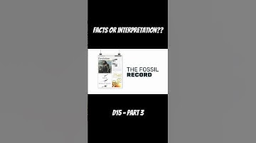 Facts or interpretation?  What does the fossil record really say? #fossil #worldview #creation