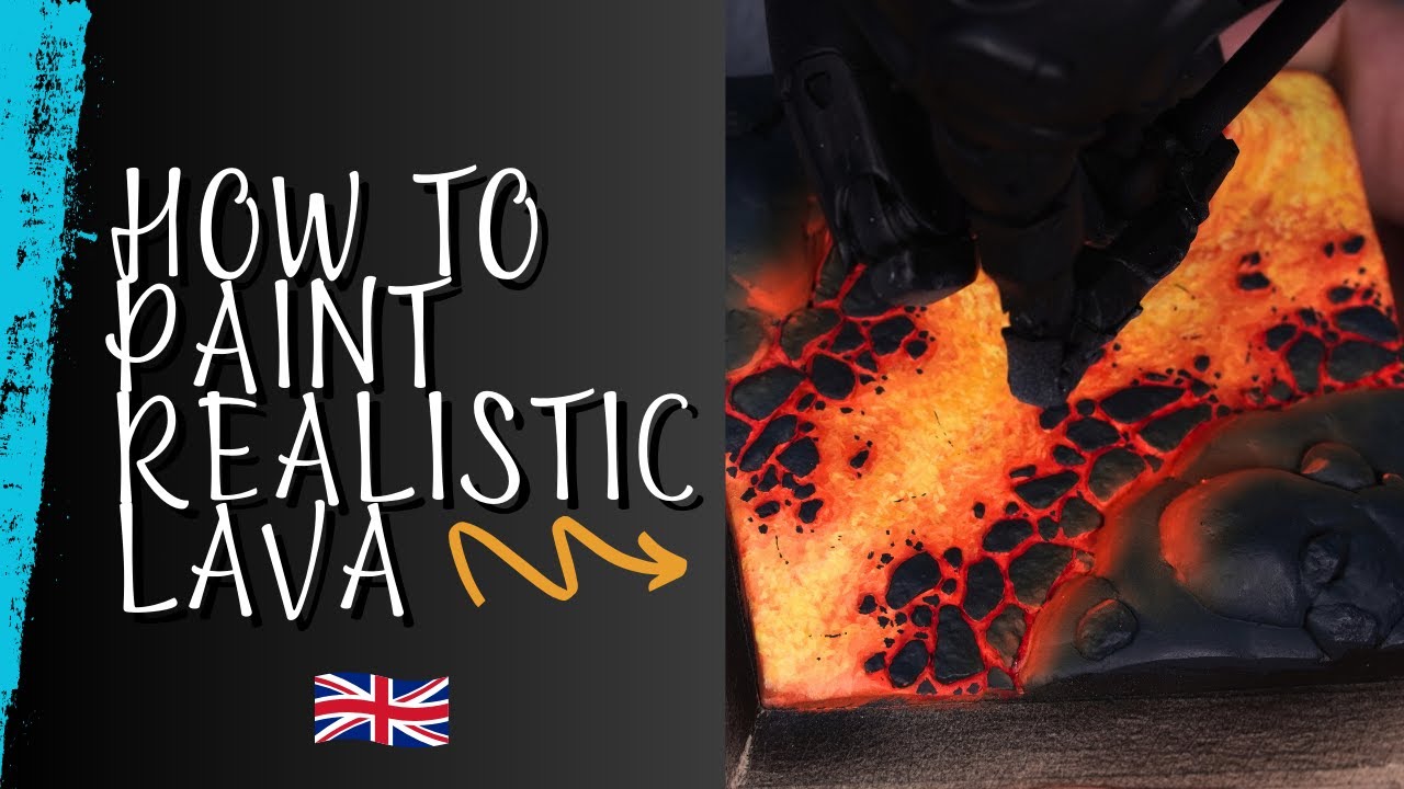 How to paint realistic LAVA / Como pintar LAVA realista. - YouTube