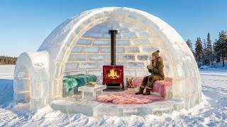 Buz Evi İnşaatı Rahat Kışlık Tiny House Yapımı Asmr