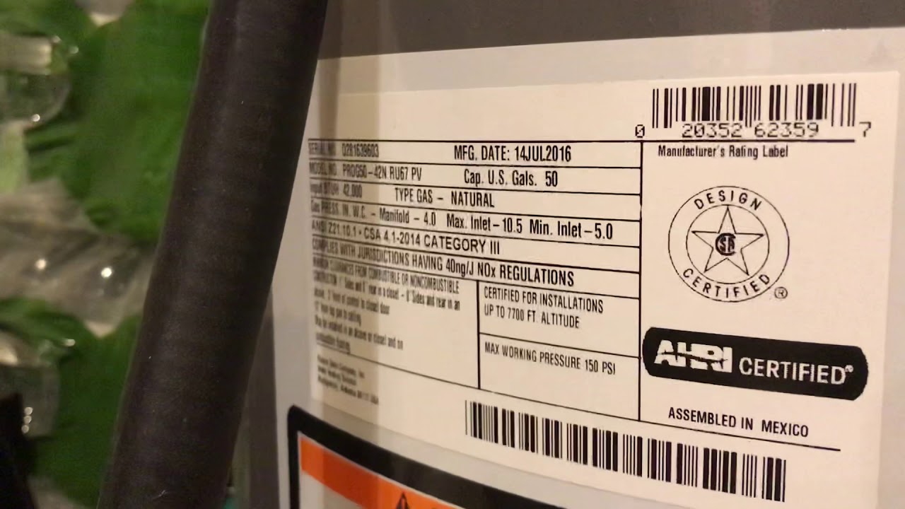 Ruud water Heater with Blower won't heat - YouTube
