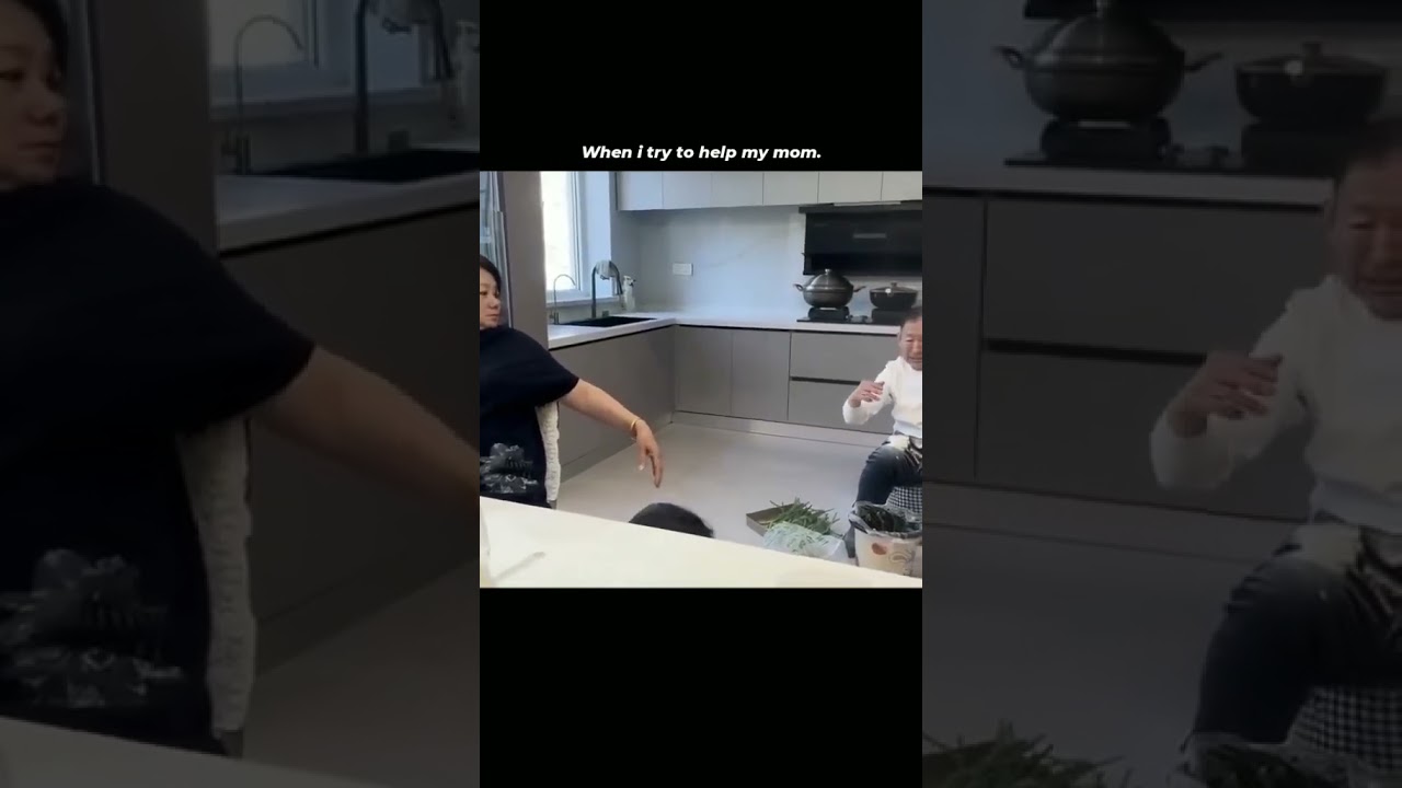 When you try to help mom in the kitchen… 💀🍳 | 
