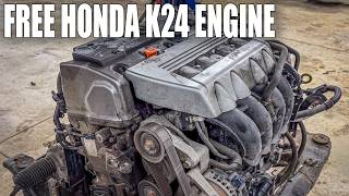 I Tore Apart A FREE Acura for the K24 Engine