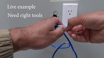 Networking: How to punch down CAT5 and CAT6 Keystone Jack