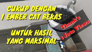 CARA MUDAH \u0026 TEPAT MEMBUAT FILTER KOLAM KOI MINIMALIS DARI EMBER CAT BEKAS | MEDIA FILTER KOLAM KOI