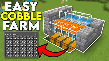 Minecraft 1.21 Easy Cobblestone Farm