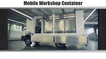Workshop Container - Maintenance of construction machinery and vehicles. By Weststar.