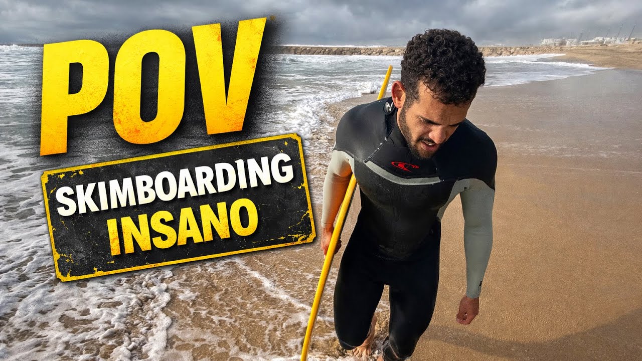  Cheguei “atrasado” pro treino… e peguei o pôr do sol mais insano no Skimboard 🌅🔥