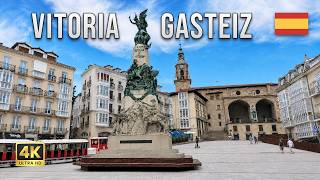 Vitoria Gasteiz, Spain 🌳 The Greenest City in Spain | 4K Walking Tour