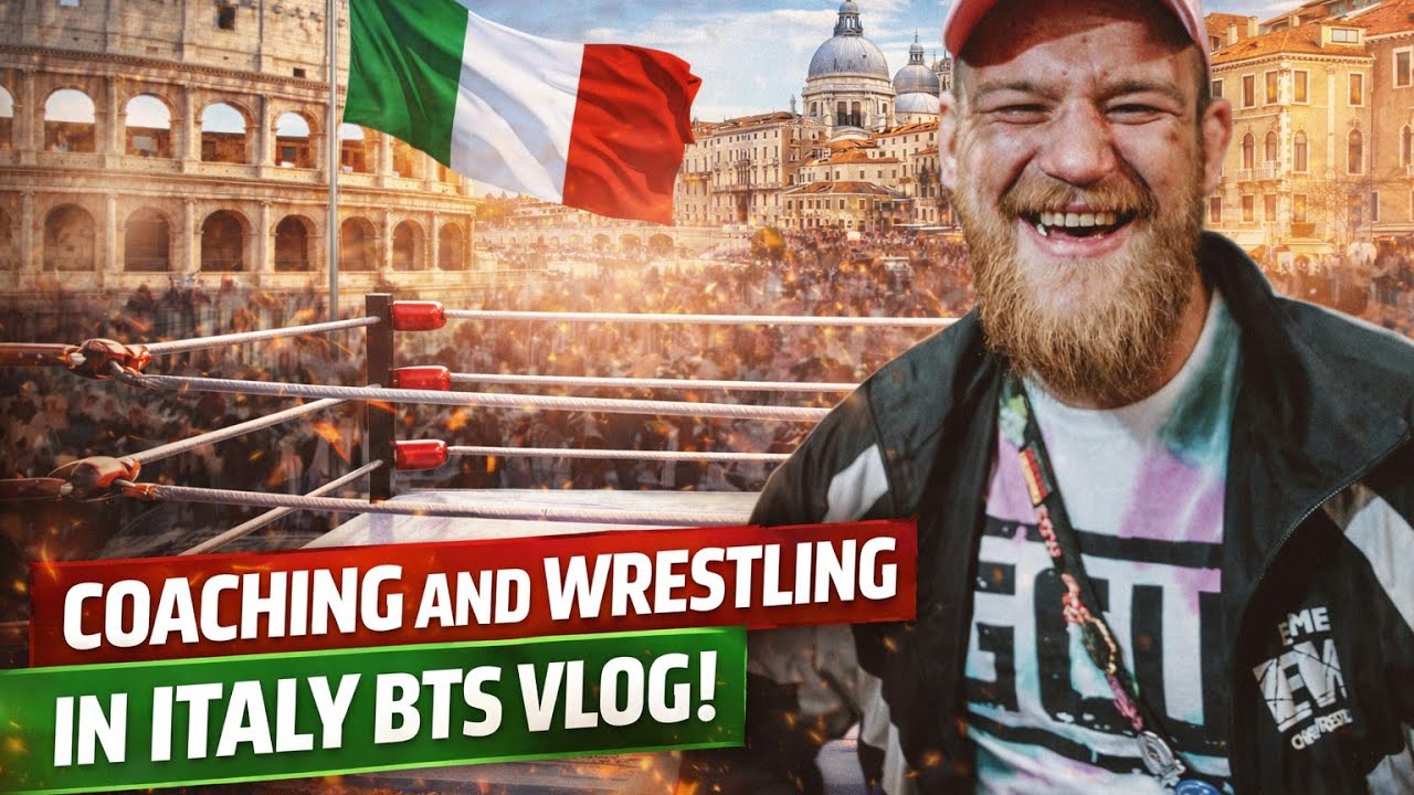 THROWBACK VLOG | Wrestling in Italy 🇮🇹 | Wrestling Megastars & Coaching Bologna Pro Wrestling Team